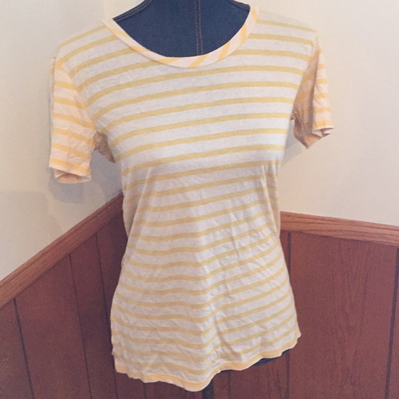 Yellow striped tee - Picture 1 of 2